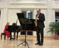 Bild: aks
Johannes Neuner und Marina Palmer Wulff boten rare "Highlights für Saxophon und Klavier".