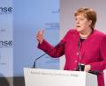 Bild: Tobias Hase/dpa
Bundeskanzlerin Angela Merkel (CDU) spricht am zweiten Tag der 55. Münchener Sicherheitskonferenz.