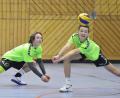 Bild: Ziegler
Gemeinsam waren sie stark, die U-18 Volleyballer des VC Amberg bei der diesjährigen Nordbayerischen Meisterschaft, wo sie Zweiter wurden. In dieser Szene gehen Julian Zoll (rechts) und Alexander Lomitzki gemeinsam zum Ball.

Bild: Ziegler