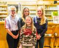 Bild: exb/Michael Hellmuth
Auf dem Bild sind von links nach rechts Magdalena Kerscher, Celina Seebauer, Sofia Wild und vorne Emily Gräßl zu sehen.)