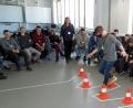 Bild: Dobmeier
Dank der Rauschbrille erlebten die Fachoberschüler im Pylonen-Parcours des ADAC-Nordbayern die Auswirkungen von Alkoholgenuss auf die Verkehrsteilnahme.