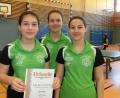 Bild: exb/Erich Kneißl
Eva Wittmann, Lea Wittmann und Antonia Heigl (von links) belegten bei der Endrunde des Bezirkspokals den zweiten Platz.