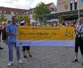 Bild: Norbert Grüner
Beim Nordgautag 2018 in Wiesau wird schon für das Kulturfest in Schwandorf im nächsten Jahr geworben.