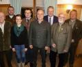 Bild: usc
Die neue Vorstandschaft der BJV-Kreisgruppe mit Ehrengast (von links): 3. Vorsitzender Stefan Renner, Schriftführer Matthias Neugebauer, stellvertretende Schatzmeisterin Manuela Weiß, 1. Vorsitzender Ruppert Schmid, stellvertretender Schriftführer Peter Fröhlich, Landrat Richard Reisinger, Schatzmeister Eduard Hierl und 2. Vorsitzender Wolfram Seebauer.