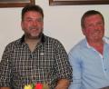 Bild: is
Jagdpächter Gunther König (links) und Jagdvorsteher Josef Fütterer bei der Jahreshauptversammlung der Jagdgenossenschaft im Feuerwehrhaus.