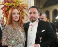 Bild: Helmut Fohringer/APA/dpa
Das Amberger Model Barbara Meier, Model und ihr Verlobter, der Unternehmer Klemens Hallmann, beim Wiener Opernball in die Wiener Staatsoper.