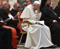 Bild: Vincenzo Pinto/AFP/dpa
Papst Franziskus nimmt am dritten Tag des Gipfeltreffens der katholischen Kirche zum Thema Missbrauch an einem Bußgottesdienst teil. Zu der Zusammenkunft im Vatikan waren die Vorsitzenden der Bischofskonferenzen aller Länder geladen gewesen.