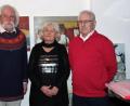 Bild: müb
Bei der Vernissage (von links): Roman Friedrich mit den ausstellenden Künstlern Edith Baldauf und Bernd Seidl.