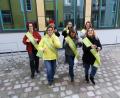 Bild: Ulrike Müller-Münch/KDFB
DFB-Frauen üben den Tanz für den Flashmob.