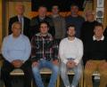 Bild: öt
Walter Pirner, sein Stellvertreter Benedikt Heindl, Kassier Max Übelmesser und Schriftführer Josef Hösl (vorne von links) führen die Kolpingsfamilie Riglasreuth. Neusorgs Bürgermeister Peter König und Präses Josef Waleszczuk beglückwünschen sie zur Wahl, ebenso die Beisitzer Stefan König und Herbert Koller sowie Kassenprüfer Josef Märkl (hinten von links).