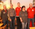 Bild: fvo
Hubert Pühler (Dritter von rechts) ist der neue Vorsitzende des FSV-Förderkreises. Sein neuer Stellvertreter ist Christian Gallitzendörfer (Dritter von links). Weiter im Bild der ehemalige Vorsitzende Michael Wittmann (Zweiter von rechts), Kassenführerin Christine Stark (Mitte), Schriftführer Johann Gollwitzer (Zweiter von links) und Christian Steiner (links) sowie dritter Bürgermeister Hans-Peter Reil (rechts).