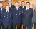 Bild: sche
Beförderungen bei der Freudenberger-Wutschdorfer Wehr ( von links) Tobias Hirn , Vorsitzender Daniel Gietl, Florian Zimmermann, 2. Kommandant Peter Meßmann, Fabian Lenk, Kommandant Armin Daubenmerkl, Daniel Birner, 2. Bürgermeister Franz Weiß