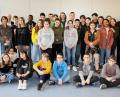 Bild: lg
Die 29 Schüler aus der südwestfranzösischen Stadt Arveyres wurden zusammen mit ihren Lehrkräften von Bürgermeister Heinz Weigl (Dritter von rechts) und Schulleiter Ludwig Pfeiffer (Dritter von links) willkommen geheißen.