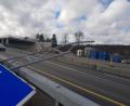 Bild: exb
Schreckmoment auf der Autobahn: Während der Fahrt zum Oberliga-Spiel in Weiden schlug ein vom böigen Wind verwehtes Verkehrszeichen in der Frontscheibe des Lindauer Mannschaftsbusses ein.