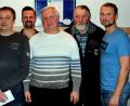 Bild: zer
Voristzender Mario Bäumler (links) und Stellvertreter Bernhard Kick (rechts) gratulieren (ab Zweiter von links) Franz Kiesl, Harald Meissner, Gerhard Rath und Josef Lindner.