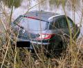 Bild: gf
Das Auto landete mit der Schnauze voraus in einem Weiher. Der Unfall ereignete sich bereits gegen Mitternacht.