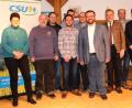 Bild: rpp
Hans Walter (vorne Mitte) bleibt an der Spitze des CSU-Ortsverbandes. Arno Stahl (Dritter von rechts), Andrea Heining und Marco Streng (Vierter von links) sind seine Stellvertreter.