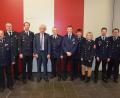 Bild: mde
Kreisbrandrat Andreas Wührl, Kreisjugendfeuerwehrwart Wolfgang Bauer, sein Stellvertreter Johannes Schmid, Landrat Wolfgang Lippert, Landesjugendfeuerwehrwart Heinrich Scharf, Kreisjugendgruppensprecher Paul Kaseckert, Ersatzdelegierter Marcel Braunreuther, Stellv. Kreisjugendgruppensprecherin Larissa Horn, Kassenprüfer Florian Sölch, und Ersatzdelegierter Dominik Kugler (von links).