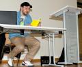 Bild: exb
Sebastian Zawrel las am Beruflichen Schulzentrum in Wiesau.