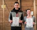 Bild: gld
Die zwei besten Jungbauern der Oberpfalz: Siegerin Corinna Wagner aus Deuerling und Michael Bierler aus Nabburg.