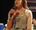 Bild: gz
Die Finalistin Lisa Wagner stellte sich beim Starkbierfest dem Publikum vor.