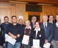 Bild: exb
Bei der Hauptversammlung der BRK-Bereitschaft wurden einige Mitglieder geehrt. Das Bild zeigt von links Bereitschaftsleiter Karl Dietl, Fabian Lang, Johannes Brenner, Roland Krös, Georg Krös, Dr. Hans-Jürgen Loelgen, Miriam Maier, Dr. Franz Josef Putz, Kreisbereitschaftsleiter Willi Lang und Bürgermeister Konrad Kiener.