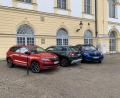 Bild: Michael Ascherl
Skoda Karoq Sportline, Scout und Kodiaq RS (von links)