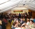 Bild: bey
Gute Stimmung herrscht beim Starkbierfest der Jugendblaskapelle.