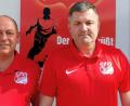Bild: fop
Vorsitzender Peter Fochtner (links) und der neue Trainer des SV Schmidmühlen, Holger Fleck (rechts). Er übernimmt im Sommer den Trainerposten von Stefan Linz.