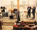 Bild: Dagmar Williamson, dwi
Ufermann und Hayat Chaoui jazzen in der Paulanerkirche im Rahmen der Internationalen Wochen gegen Rassimus.