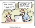Bild: Tomicek
So sieht Karikaturist Tomicek das Thema "Upload-Filter".