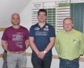 Bild: hme
Stellvertretender Vorsitzender Richard Zeiler, Abteilungsleiter Fußball Konrad Gast und Vorsitzender Helmut Hummer (von links).