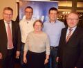 Bild: usc
Große Harmonie kennzeichnete den Verlauf der Neuwahlen im Ortsverband Sebastian. Von links stellvertretender Ortsvorsitzender OB Michael Cerny, Schatzmeister Thomas Rumpler, Vorsitzende Birgit Wittmann, stellvertretender Ortsvorsitzender Werner Schindler und Schriftführer Michael Kreutle.