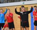 Bild: A. Schwarzmeier
Die Handballer des HV Oberviechtach kommen derzeit aus dem Jubeln nicht mehr raus (Szene aus dem Heimspiel gegen den FC Neunburg). 2019 ist der Bezirksligist noch ungeschlagen.