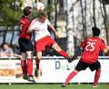 Bild: Büttner, Gerhard
Wer wird Sieger im Kopfballduell zwischen dem Pirker Alexander Kaiser (links) und dem Rothenstädter Sebastian Bauer (Rothenstadt)? Das Derby endete knapp mit 3:2 für den VfB Rothenstadt.