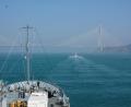 Bild: Nato
Der Nato-Minenabwehrverband (SNMCMG2) fährt durch den Bosporus ins Schwarze Meer.