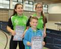 Bild: exb
Eva Wittmann, Yannick Brill und Rebekka Heigl (von links) gingen beim zweiten Bezirksranglistenturnier an den Start.