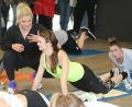 Bild: Gerhard Götz
Sophia Thiel live. Fans der Fitness-Bloggerin und Influencerin hatten am Freitag im Fitness-Studio "Injoy" in Schwandorf die Gelegenheit, gemeinsam mit ihrem Vorbild zu trainieren.