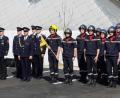 Bild: exb
Die Eröffnung des neuen Feuerwehrgerätehauses verlief nach strengem Zeremoniell. Auch ein Musikkorps war dabei.