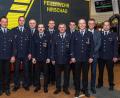 Bild: u
Die Feuerwehr Hirschau den Vorstand und die Kommandanten (von links): Kreisbrandrat Fredi Weiß, Zweiter Kommandant. Claus Meyer, Kommandant Sebastian Jasinsky, Zweiter Schriftführer Michael Dobler, Schriftführer Manfred Mutzbauer, Fahnenträger Markus Tomala, Vorsitzender Michael Schuminetz, Fahnenträger Sebastian Braun, Zweiter Vorsitzender Thomas Maier, Bürgermeister Herrmann Falk und Kreisbrandmeister Marco Weiß.