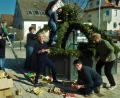 Bild: jml
Über 600 Eier zieren den Osterbrunnen in Kohlberg. Die Frauen arbeiteten so lange, bis das Schmuckstück stand.