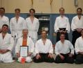 Bild: exb
Nach der Prüfung formierten sich die Aikidokas zum Gruppenbild. Im Bild vorne links Trainer Sergej Rudakovski, neben ihm Mike Gersdorf aus Chemnitz.