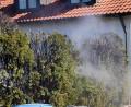 Bild: jma
Rauch quillt aus der Hecke in Gößenreuth.