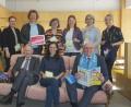 Bild: fppp
Eröffnung des Kulturraums in Marktredwitz: hinten von links Horst Decker, Sina Hamzaoui, Stefan Frank, Sabine Zehentmeier-Lang, Christine Lauterbach, Petra Burger und Susanne Menzel; vorne von links Landrat Karl Döhler, Diana Nitzschke und Oberbürgermeister Oliver Weigel.