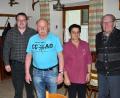 Bild: fjo
Beisitzer Hans Kaas, Vorsitzende Gertrud Winkler und Vorsitzender Ludwig Grötsch (von rechts) stehen dem Gesangsverein Reichenau weiter als Vorstandsmitglieder zur Verfügung. Thomas Grötsch (links) aus Frankenreuth ist nun Hauptkassier.