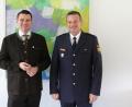 Bild: exb
Christian Kiener (rechts) stellte sich als deutscher Koordinator im Gemeinsamen Zentrum Schwandorf bei Landrat Thomas Ebeling vor.
