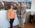 Bild: exb
Adriana Feldmeier absolviert bei Oberbürgermeister Andreas Feller ein vierwöchiges Praktikum.