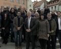 Bild: omu
Sichtlich wohl fühlt sich die Delegation aus Tlučná im Oberpfälzer Markt: Mitte Bürgermeister Jan Opl neben Bürgermeister Günter Stich.