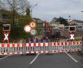Bild: Kunz
Noch bis einschließlich Montag, 29. April, ist der Bahnübergang an der Straße "In der Weiding" gesperrt.