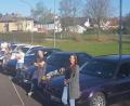 Bild: exb
Die Mitglieder des BMW-Clubs in Pleystein. Im Rücken des Fotografen steht das Clubhaus.